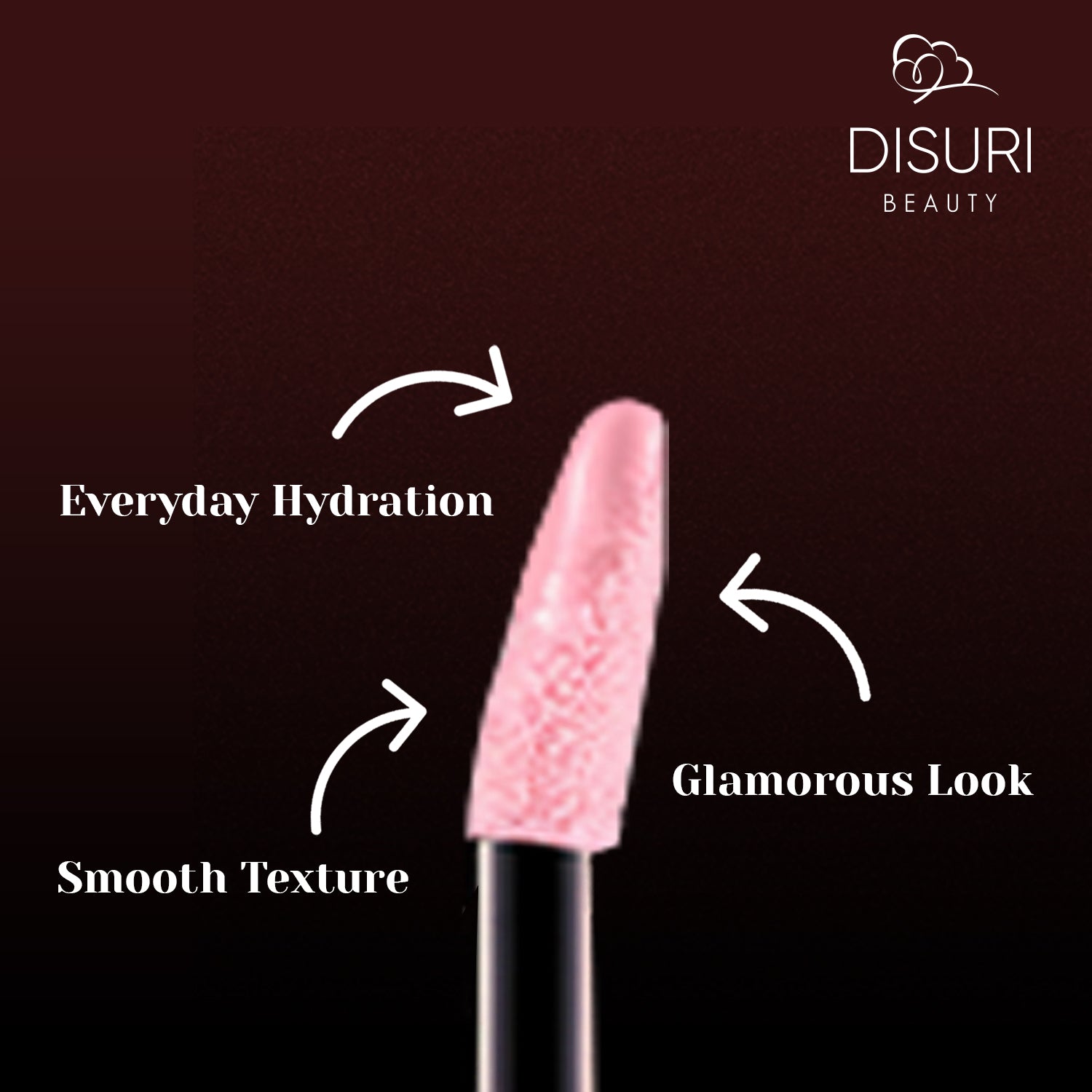 DISURI Beauty Glossy Blast Lip Gloss - Baby Pink