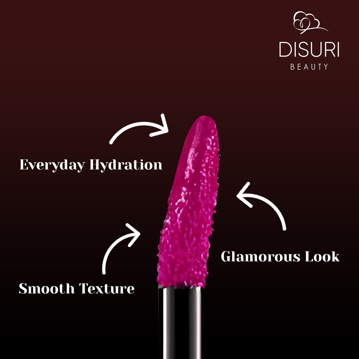 DISURI Beauty Glossy Blast Lip Gloss - Hot Romance